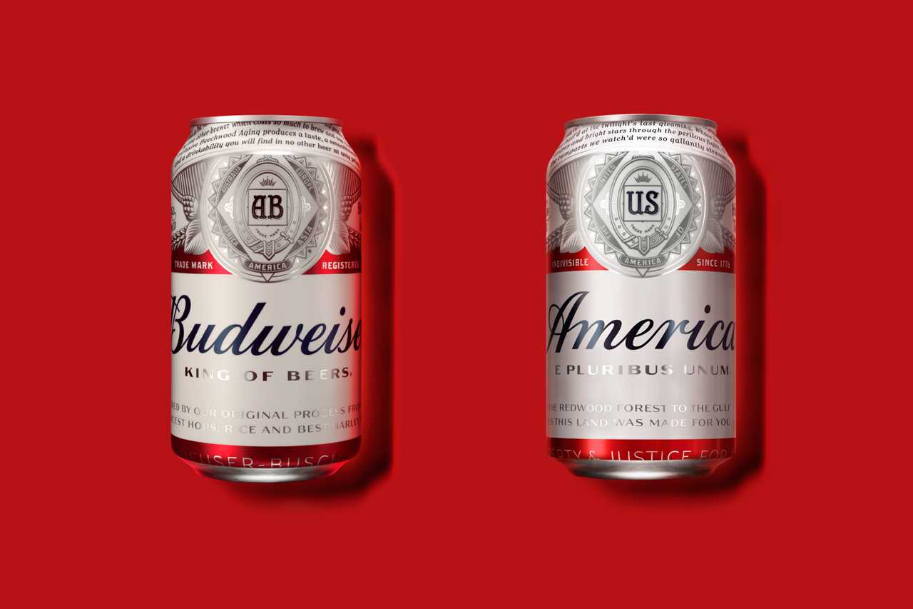 Renaming: cerveja Budweiser muda o seu nome para: “America”.